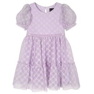 Baby Toddler Lilt Purple Puffy Sleeved  A-Line Dress  Size 18 24 mo 2T 3T 4T NWT